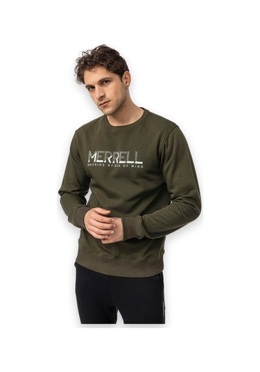 Merrell M25smithm Outdoot Sweat Haki Erkek Sweatshirt Haki