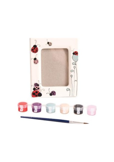 Bu-bu Porselen Boyama Çerçeve Uğurböceği