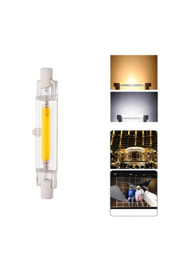 Wezone R7s Cob Led Ampul - Enerji Tasarruflu, 78mm Cam Tüp, 110v Ac Soğuk Beyaz Işık, Halojen Yerine