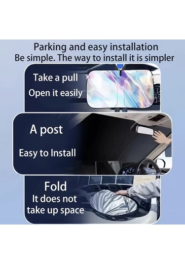 Dashanshop Ford Puma Gen-e 2024-2025 Ön Cam Güneşlik Kılıfı Uv Koruma Isı Yalıtım Katlanır Tasarım