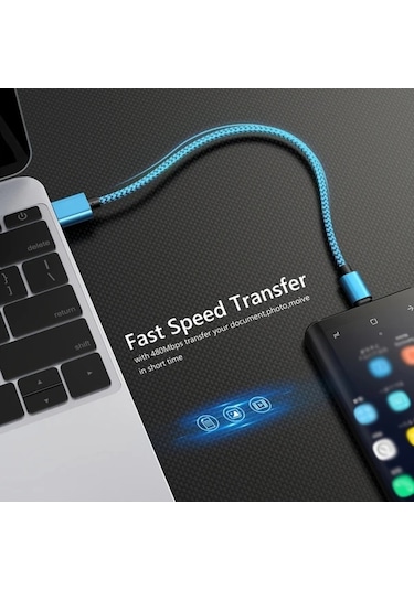 Oldfriend Gül Kırmızısı 100cm Usb C Hızlı Şarj Kablosu Nylon Örgü İphone Uyumlu 15 Samsung S22 S21