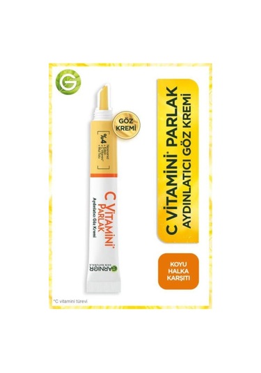 Garnier C Vitamini Parlak Aydınlatıcı Göz Kremi 15 ML + C Vitamini Parlak Günlük Aydınlatıcı Krem 50 ML