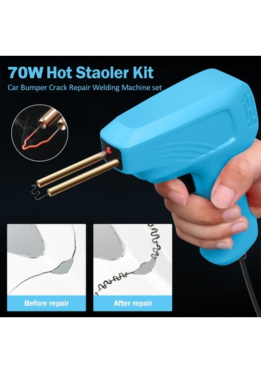 Yifomall Otomatik Tampon Tamir Makinesi 70w - Mavi, Avustralya Standardı, 200 Adet Kaynak Çivi Ve Ana Makine Dahil