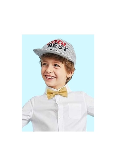 Tezzgelsin Erkek Çocuk Saten Papyon Şampanya