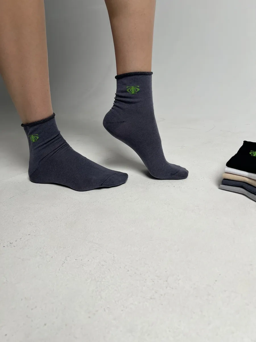 Ost Lastiksiz Çorap Seti 5 Çift Medikal Diyabetik 207157141 Koyu Gri