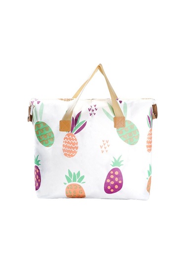 Sones Giysi Yorgan Saklama Çantası Büyük Kapasiteli Su Geçirmez Nem Geçirmez Taşınma Bagaj Çantası, Stil: 35l Küçük Ananas Diğer