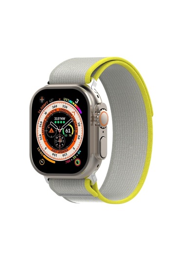 Double Color Nylon Hook And Loop Fastener Watch Band For iOS Uyumlu Watch Series 9&8&7 41mm / Se 3&se 2&6&se&5&4 40mm / 3&2&1 38mm