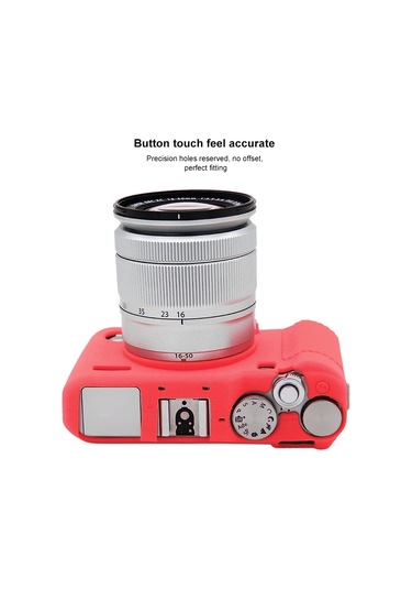 Puluz Soft Silicone Protective Case For Fujıfılm X-a3 / X-a10 Rose Red