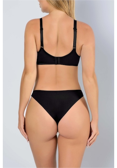 Auw Olıvıa Tüllü Toparlayıcı Sütyen Aydinunderwear Siyah