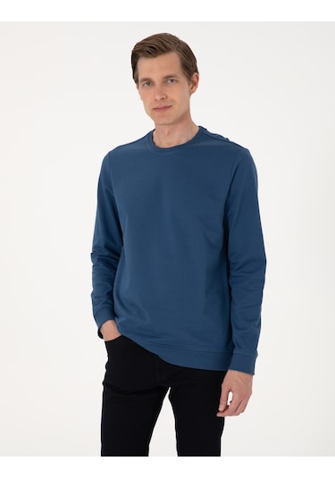 Pierre Cardin Erkek Açık Lacivert Sweatshirt 50314054-vr059 Açık Lacivert