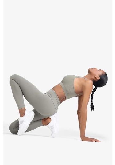 Defacto Defactofit Yüksek Bel Baskılı Beli Saran Esnek Kumaş Sporcu Tayt B4147ax25aukh422 Haki