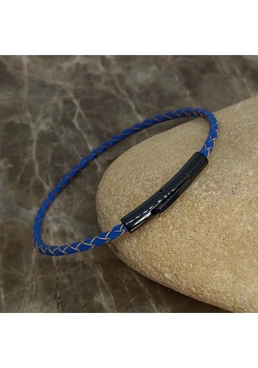 Deri Örgü Bileklik 3 Mm Çok Renkli