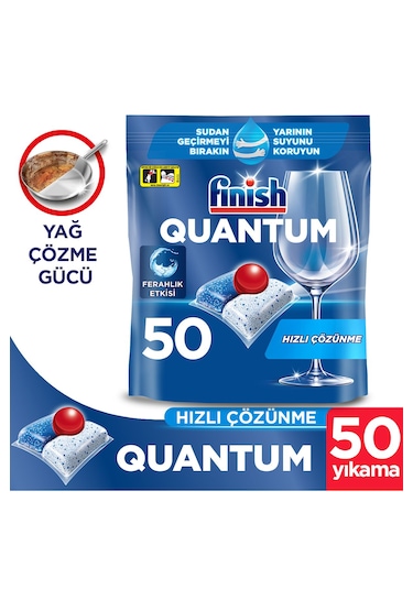 Finish Quantum Hepsi Bir Arada Bulaşık Makinesi Deterjanı 50 Tablet