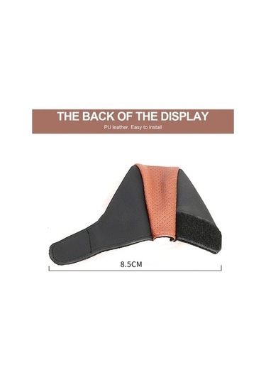 Dancemonkey Universal Araç Vites Topuzu Kapağı Kaymaz Siyah+bej Koruyucu Kapak Siyah Bej