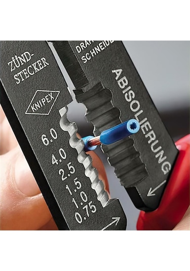 Knipex 9722240 Pabuç Sıkma Ve Kablo Sıyırma Pensesi