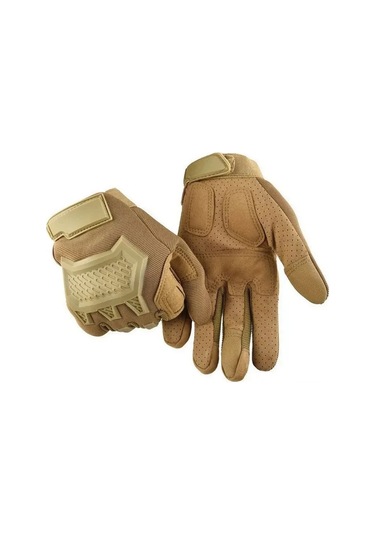 Fosenze Retro Motosiklet Eldivenleri - Ultra Hafif, Dokunmatik, Sıcak Tutan, Erkek Ve Kadın İçin Xl, Kum Rengi