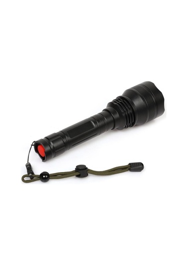 3000 Lümen Şarjlı Av Feneri Siyah