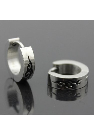 13 Erkek Kadın Moda Punk Gotik Paslanmaz Çelik Halka Saplama Küpe Takı Çok Renkli