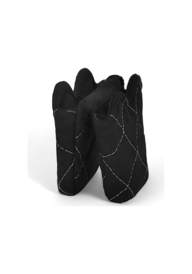 Crab Isıya Dayanıklı Kumaş Fırın Tutacağı Tutacak Modelleri Silikon Değil 1 Adet Tutacak Siyah