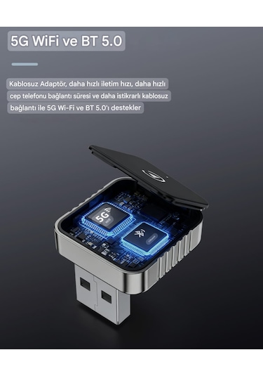 Xuda Carplay Android+ios Apple İphone Uyumlu Bluetooth+wifi Otomatik Tak Ve Çalıştır  Carplay Minik Yeni Nesil Basit Kurulum Diğer  --