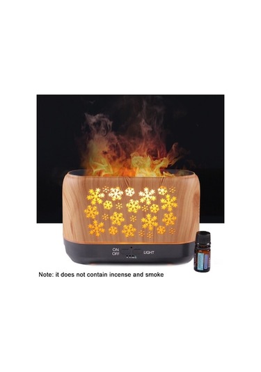 Dancemonkey Masaüstü 3d Alev Tütsü Füme Makinesi Nemlendirici, Renk: Gri Abd Tak