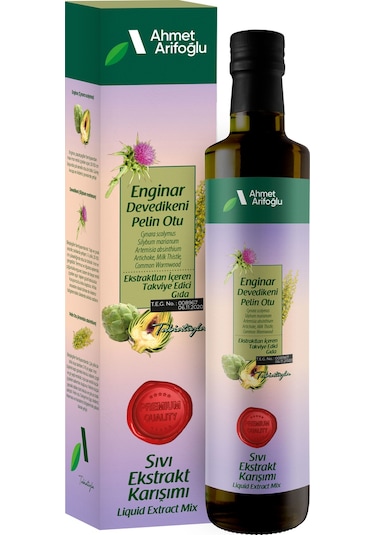 Ahmet Arifoğlu Enginar Devedikeni Pelin Otu Sıvı Ekstraktı 225 ML