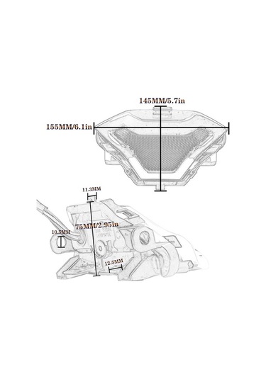 Ebitda Yamaha R3 R25 Mt-07 Stop Ve Sinyal Lambası Led Arka Işıkları