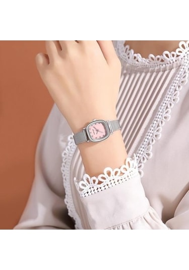 Yingfu Mor Kadın İzle Kadranlı Minimalist Elbise Kol Saati Bayan Kız Moda Takı Doğum Günü Hediyesi/ Mor