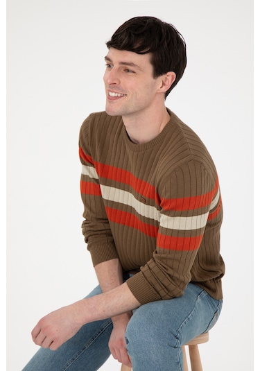 U.s. Polo Assn. Erkek Haki Kazak /triko 50297046-vr027 Haki U.s. Polo Assn. Erkek Haki Kazak /triko 50297046-vr027 Haki