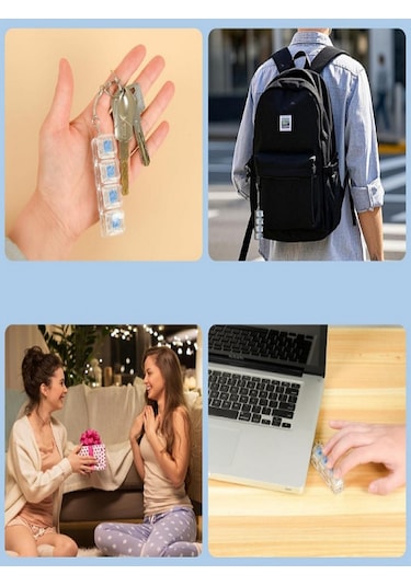 Işıklı Klavye-click Sesli Stres Giderici Anahtarlık Çok Renkli