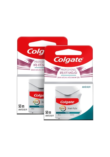 Colgate Total Profesyonel Diş Eti Sağlığı Arayüz Diş İpi 2 x 50 M