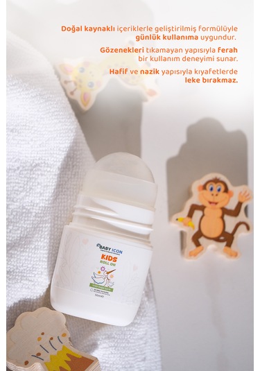 Çocuk Roll On Miniklere Özel Doğal Formül