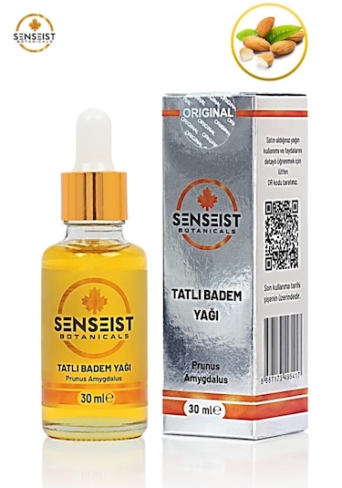 Senseist Botanicals Tatlı Badem Yağı 30 Ml %100 Saf - Sertifikalı