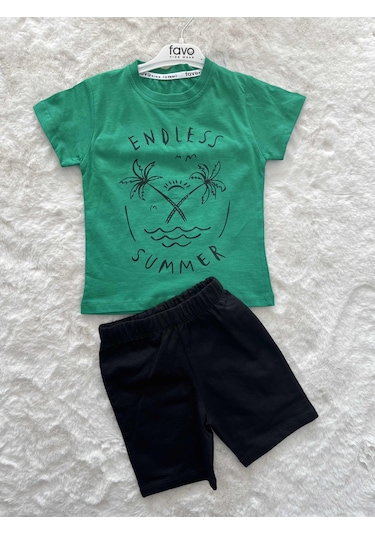 Endeles Summer Şortlu İkili Takım Yeşil