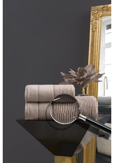 Varol Venedik Micro Cotton Banyo Havlusu 90x150cm Bej-90x150cm Bej
