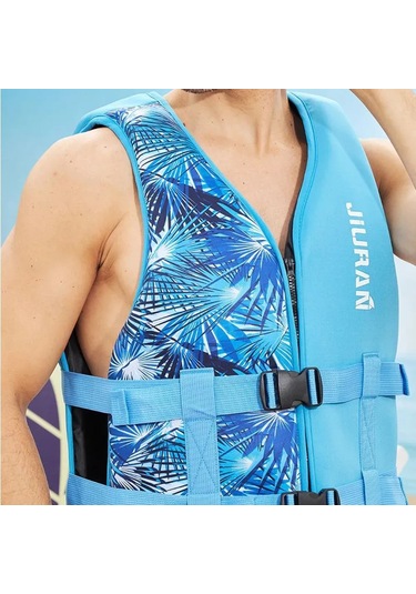 Teltree Çocuk Ve Yetişkinler İçin Yüksek Kaldırma Gücüne Sahip Neopren Can Yeleği - Mavi, L Boy