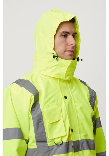 Eradium 5n1 Reflektörlü İş Güvenliği Parkası F.sarı-lacivert