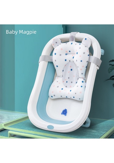 Geekyou Yeni Doğan Bebekler İçin Kaymazlı Yıkanma Yastığı - Suya Yüzen Polistiren Hamur Mat - Standart Pembe Ayı Desenli