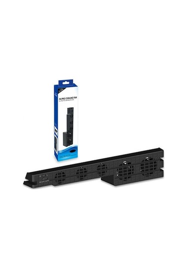 Qingmipy Ps4 Pro Usb Sogutucu Fanı - Otomatik Sıcaklık Kontrolü - Hareketli Turbofan - Arka Yerleştirme - Siyah Tp4-831 Diğer