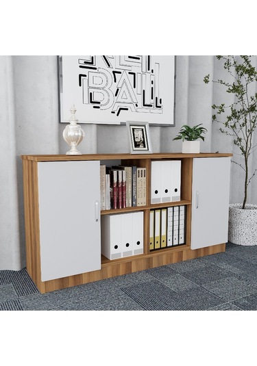 Oliver 5'li Ofis Takımı  Model 4 Çam Beyaz