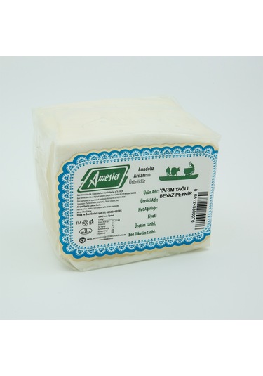 Amesia Yarım Yağlı Beyaz Peynir 600 G