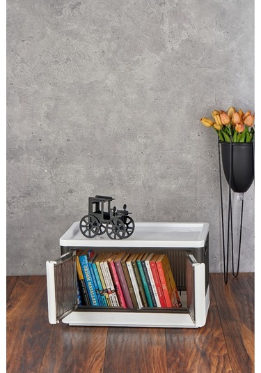 Arbu Home Çok Amaçlı Kapaklı Portatif Istiflenebilir Organizer Dolap