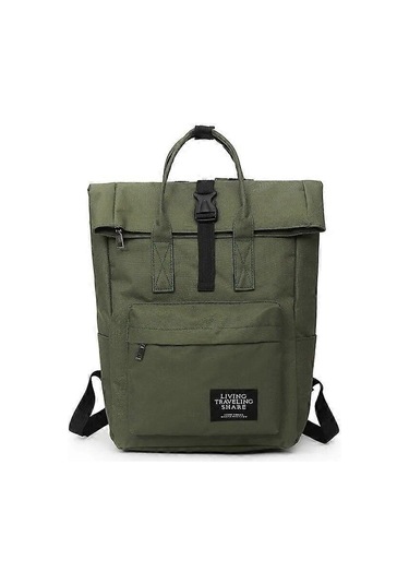 Crossten Bayan Eğlence Omuz Çantası 15 İnç Dizüstü Bilgisayar Sırt Çantası Kadın Tuval Rulo Üst Seyahat Çantası Usb Şarj Portu Okul Çantası Diğer