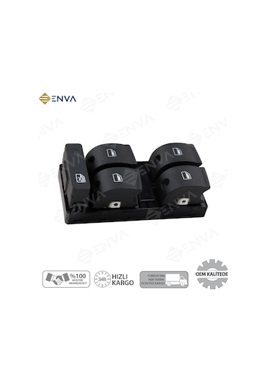 Audi A4 Sol Ön Dörtlü Cam Açma Düğmesi Anahtarı 2004-2008