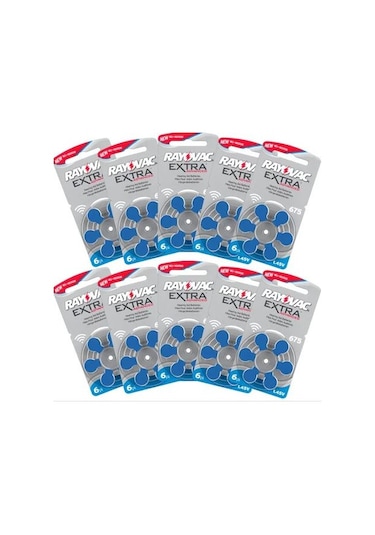Rayovac Extra Advanced 675 Numara İşitme Cihazı Pili 6 x 10'lu