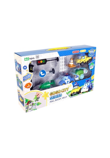 Robocar Poli Gogo City Seti Poli, Bucky Ve Helly Figürlü Puzzle Ve Aksesuar Oyuncak Seti 3+ Yaş Robocar