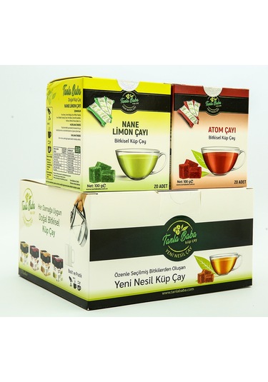 Tanlababa Sargılı Nane Limon Çayı 100 G + Sargılı Atom Çayı 100 G