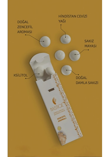 Zencefil Aromalı Sakız 20g X 2 Adet