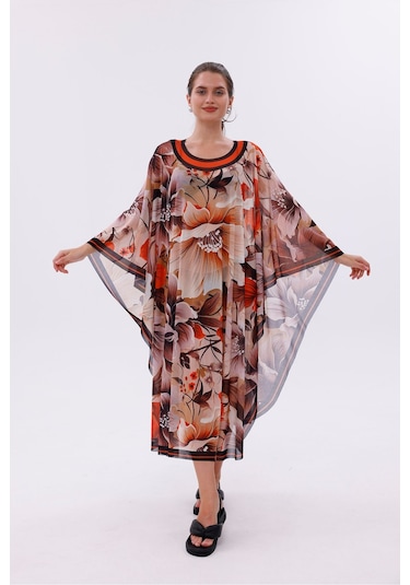 Tarzını Seç Kimono Pareo - Tesettür Pareo - Belek Model 240x135 Cm Çok Renkli