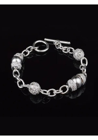 925 Ayar Gümüş Geometrik Bileklik